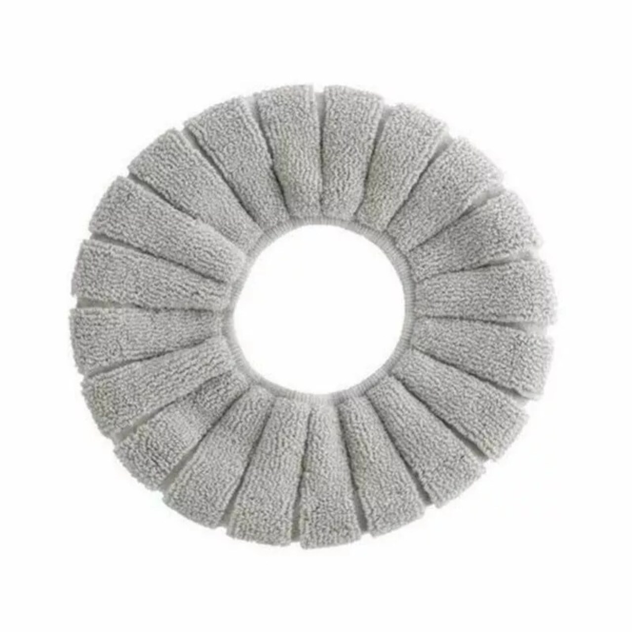 Grey Bathroom Closestool Toilet Seat Cover Soft Pad Cushion Warm Mat Washable